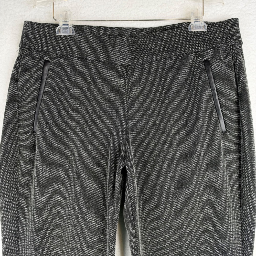Lane Bryant Womens Plus 18/20 Gray Textured Pull On Straight Leg Career Pants
